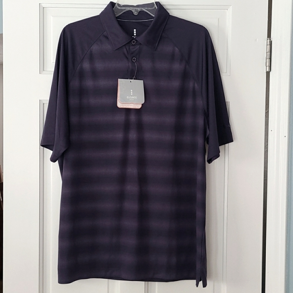 Elevate Polo Shirt.  Size Large.  Purple